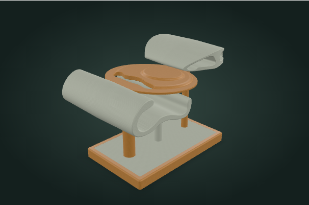 My MTS GCSE design with wood, concrete and metal presentation materials